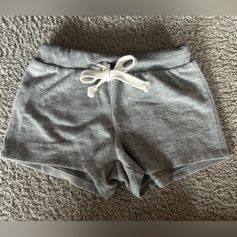 Katie J NYC Gray Cozy Shorts (Girls S)